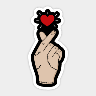 Finger heart Sticker